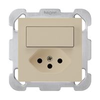 UP-Kombination I kallysto 6/1L+T13 ohne Kinderschutz beige Befestigungsplatte