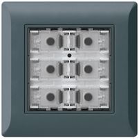 UP-Taster KNX KLI f.6×Tasten 6×Betätigungspunkte LED anthrazit