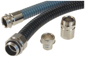 Metallschlauch Plica Ferroplast NW/DN 48 Ø48/55mm 10m Stahl/PVC grau