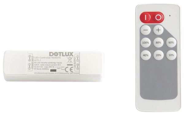 Telecomando DOTLUX REMOTE, per bande LED 384W, monocromatiche 1 canale 1×16A