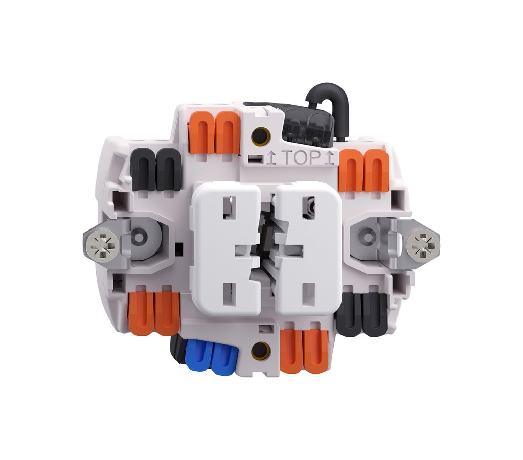 Interrupteur pour lumière+ventilation FH 3+3/1L, contrôle, LED jaune