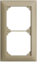Abdeckrahmen EDIZIOdue 1×2 sand