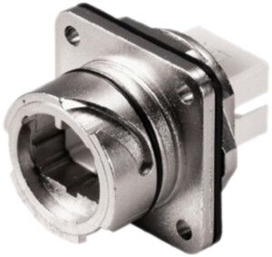 Flansch-Set Weidmüller V1 Bayonett Metall mit Einsatz SCRJ MM, POF