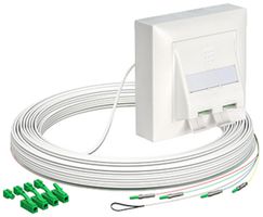 FTTH-Kabelabrollbox AGRO OTO E3S AP-Kit 2×SC 3mm 10m weiss Bca