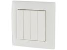 Poussoir RF AP Eaton xComfort 4 fois 85×85×12mm blanc