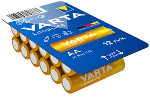 Batterie Alkali VARTA Longlife AA Pack à 12 Stück