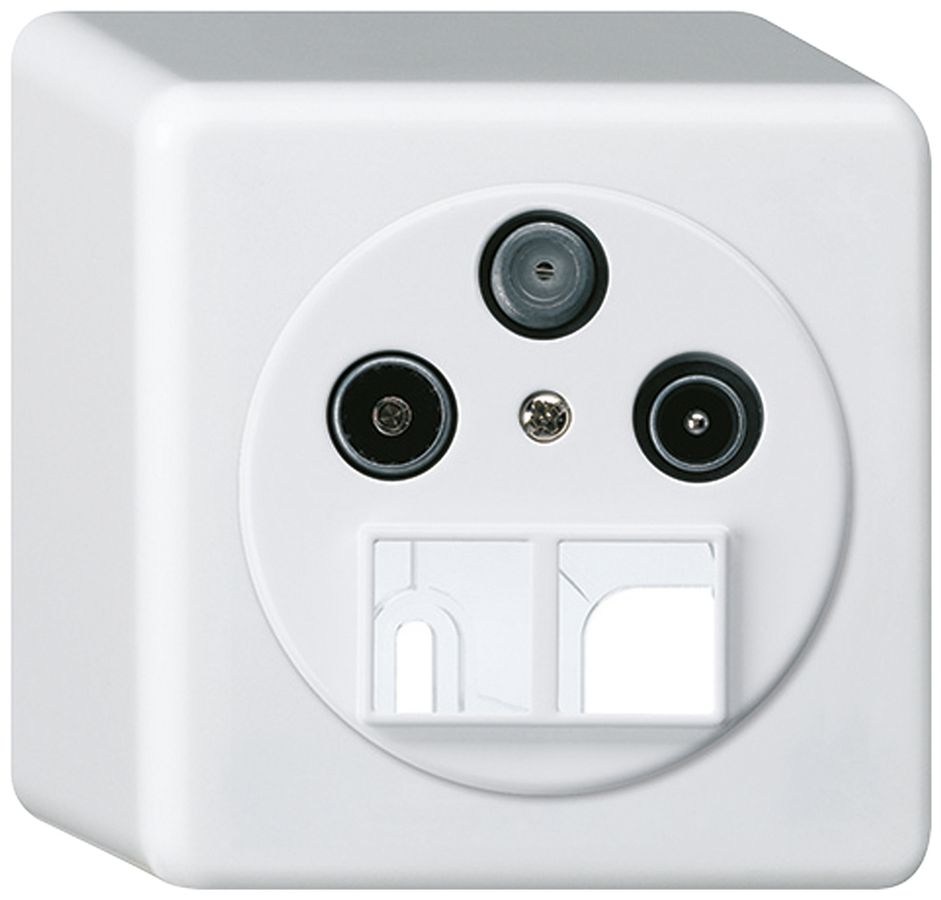 AP-Antennendose TV-R-SAT HMS basico weiss