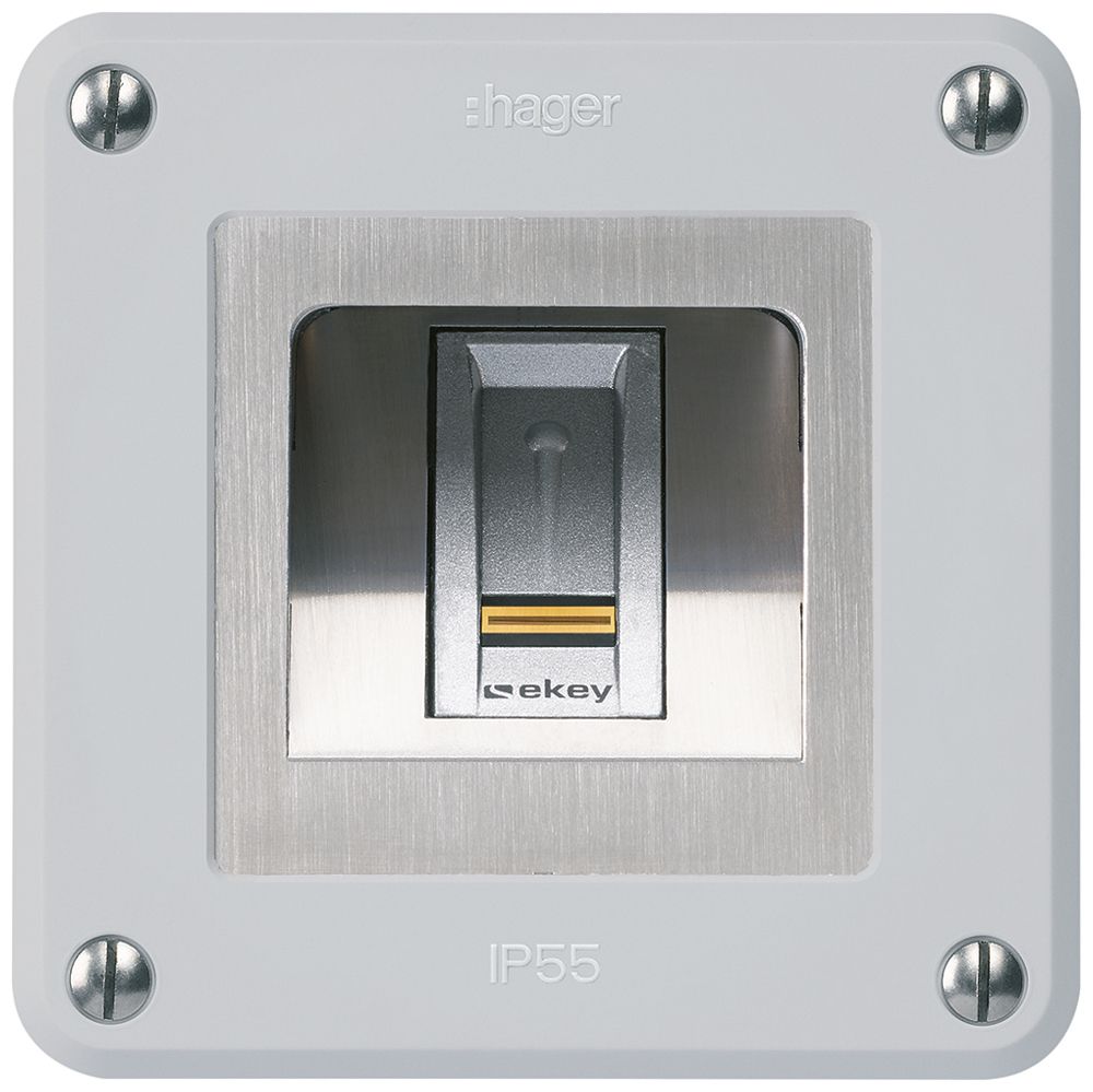 NUP-Fingerscanner Hager ekey robusto C grau