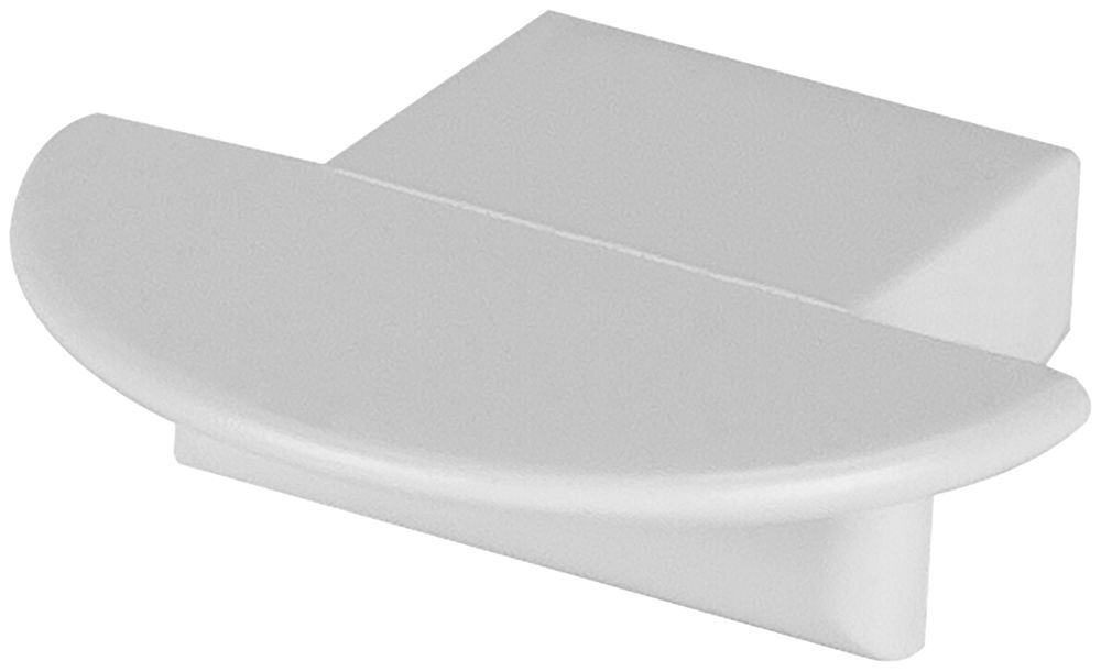 Endstück LDV PF01/EC, zu Flansch-Profil PF01, ohne Einführung, grau