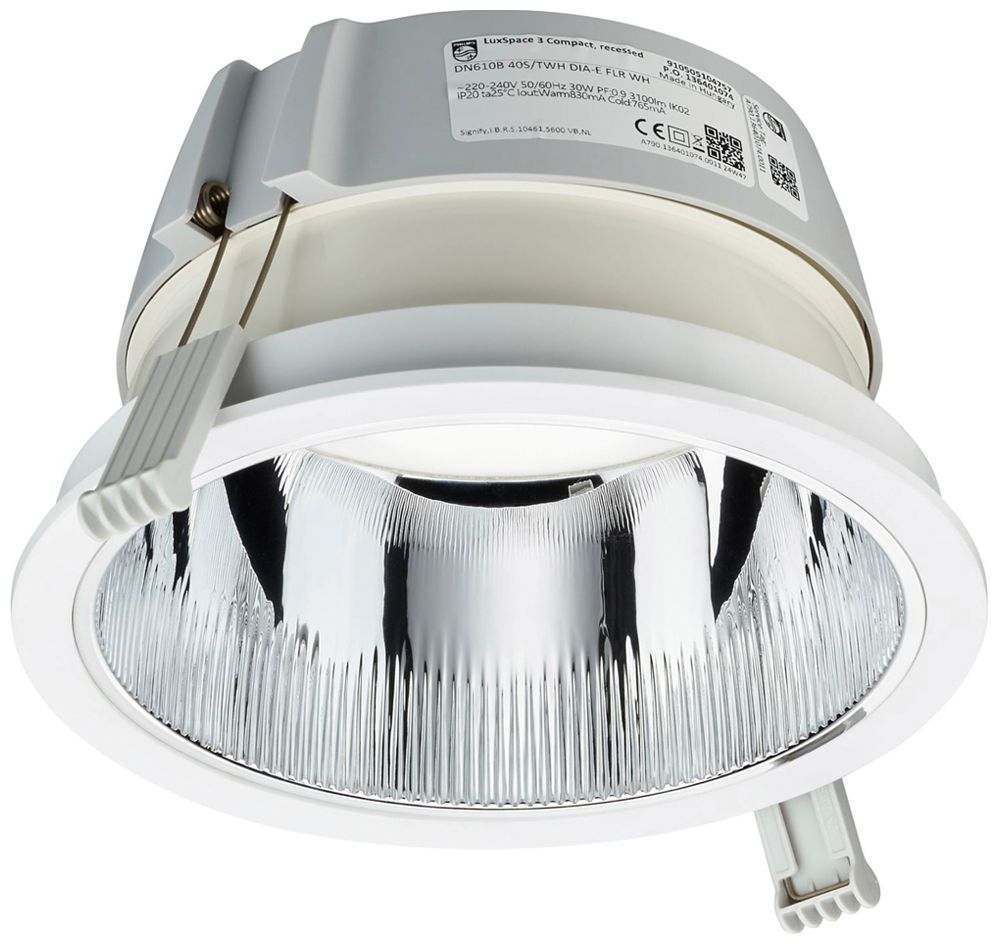LED-Downlight Philips LuxSpace Compact C 33W 4000lm 827…865 WB DALI Ø214mm weiss