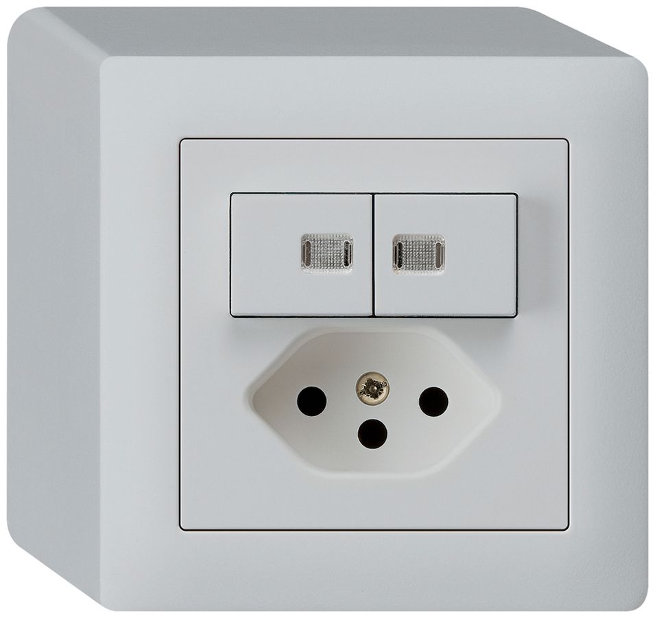 AP-Leuchtkombination 1/3+3/1P+T13 hellgrau kallysto 2 Linsen