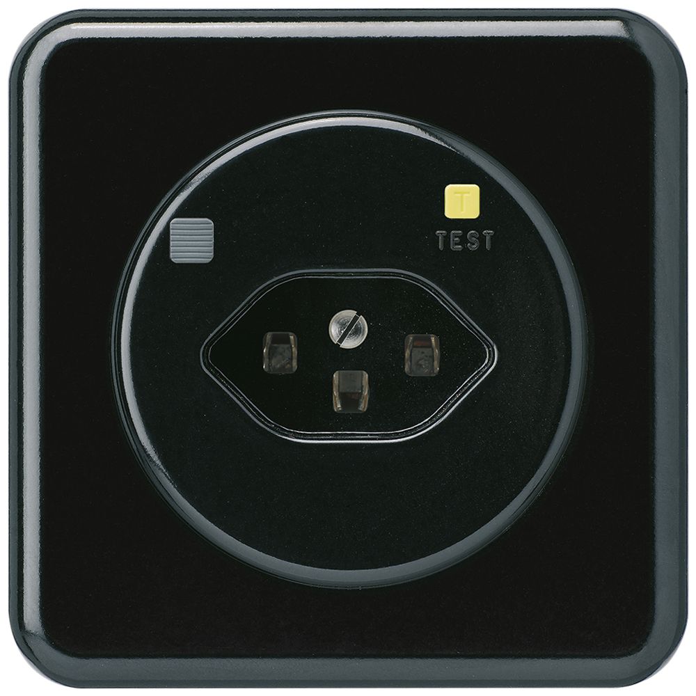 UP-Steckdose basico C T23 FI 30mA schwarz