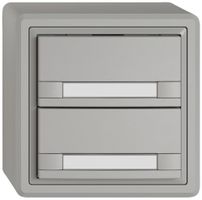 AP-KNX-Taster RGB EDIZIO.liv SNAPFIX® Temperaturfüh.o.LED Pap.2×T 2-Tbed.hgu