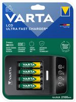 Caricabatterie VARTA Ultra Fast Charger+ con 4×AA 2100mAh R2U