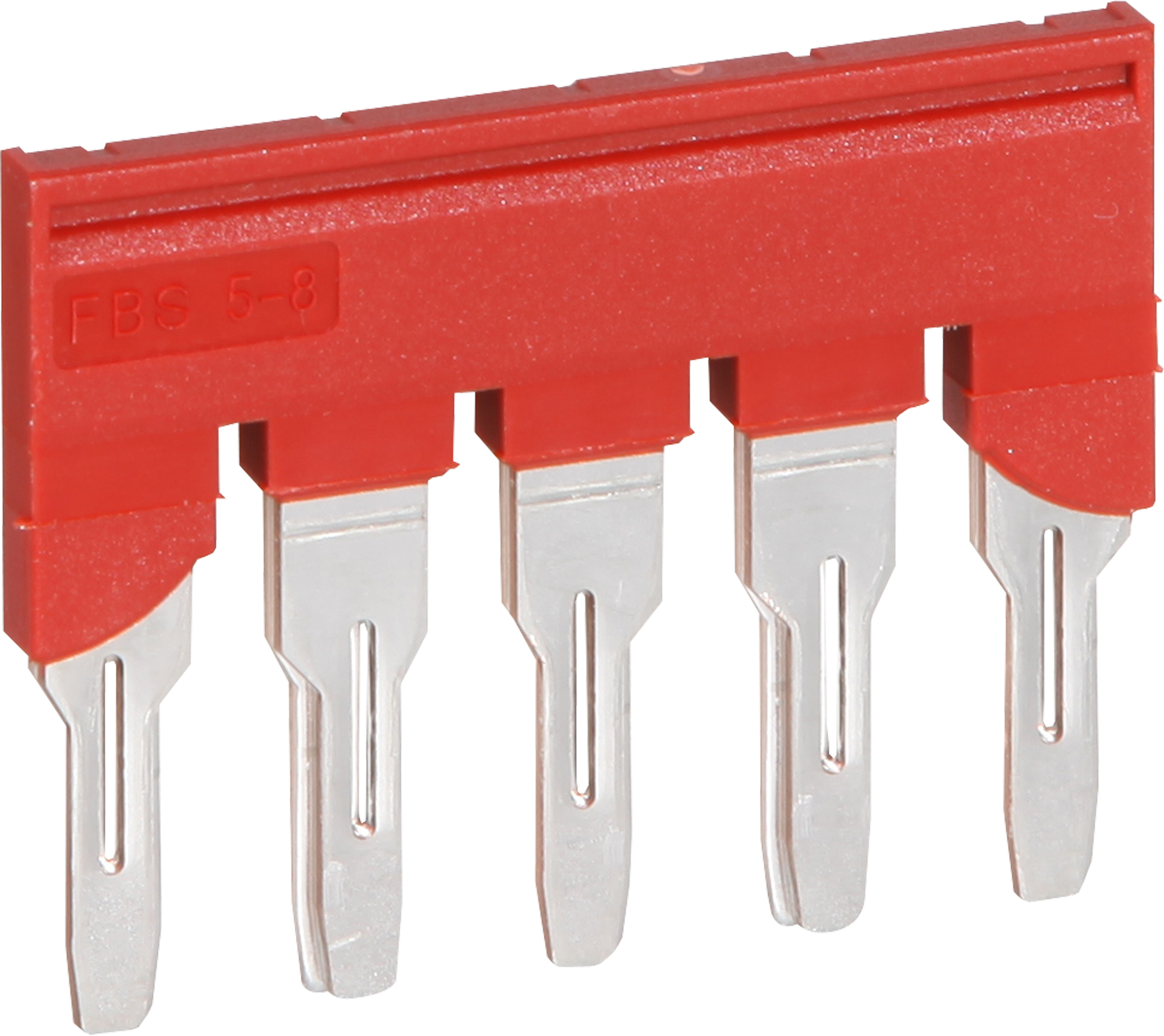 Steckbrücke 8mm 5L rot CLIPLINE