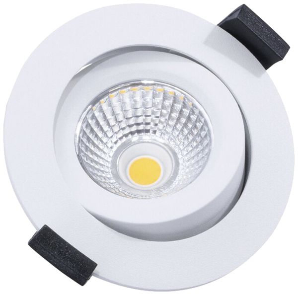 LED-Downlight DOTLUX CIRCLEminidim 6W 580lm 3000K IP44 38° DIM Ø85mm weiss