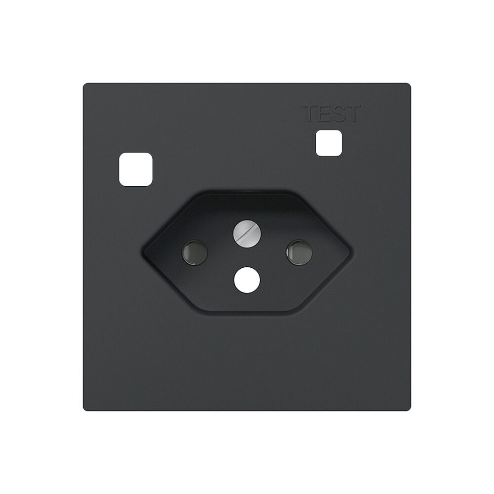Frontset SIDUS Z/E zu FI-Steckdose T13 mit shutter anthrazit