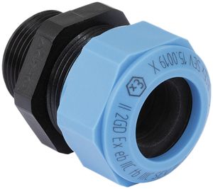 Pressacavo Ex AGRO PA M20×1.5 8…11mm ATEX 0152X blu chiaro