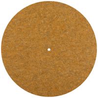 Abat-jour SLV GRIP FLAT rond droit feutre Ø500×6mm jaune à teinte unie