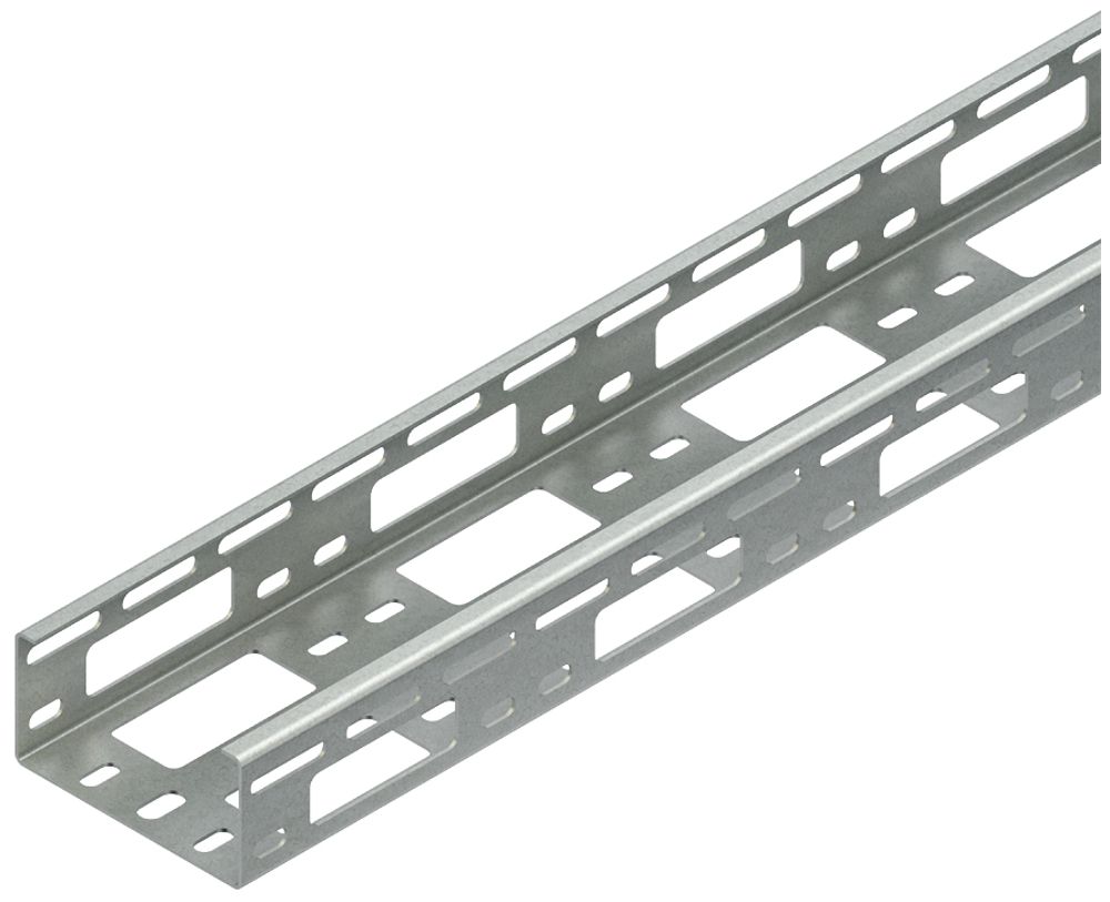 Canal de distribution Niedax en forme de C 50×100×3000mm t=1.5mm ac zingué feu