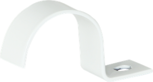 Bride Plica 1-lappig M40 Stahl lackiert hellgrau