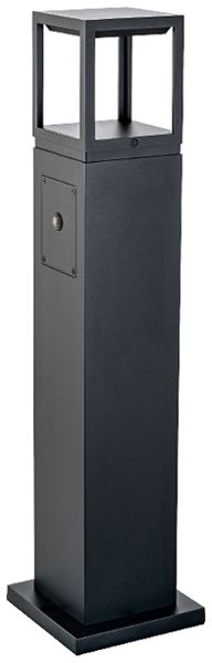 LED-Wegeleuchte SG Fagernes Poller PIR 8W 270lm 2700K IP44 800mm schwarz