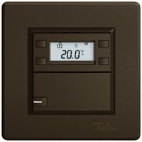 Poussoir RTH ENC EDIZIO.liv SNAPFIX® a.RGB-LED 1×touche comm.1T br