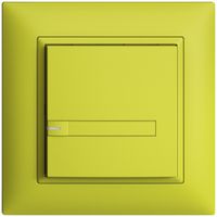 Pulsante INC KNX 1×EDIZIOdue lemon RGB con LED con inserto carta
