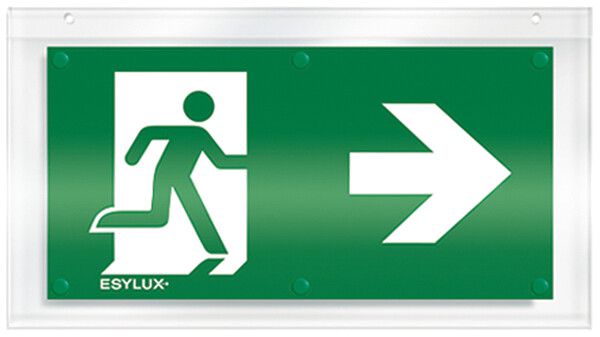 Piktogramm-Scheibe ESYLUX für SLX einseitig Pfeil rechts