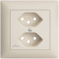 Frontset EDIZIOdue crema 88×88mm 2×T13/1