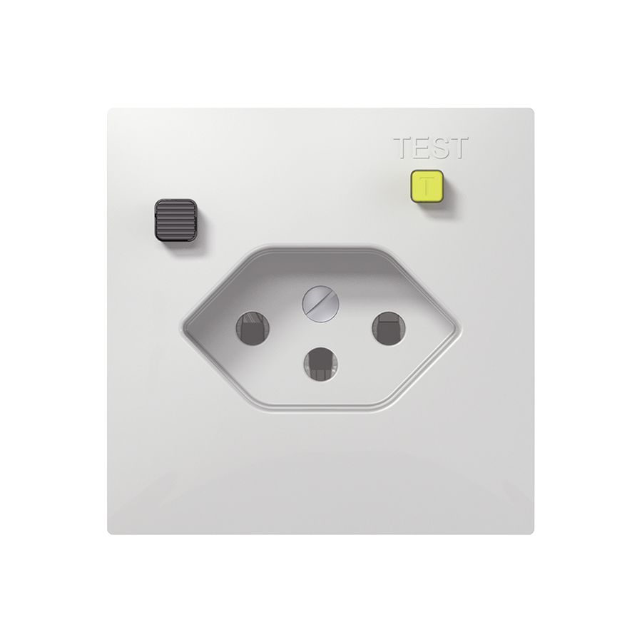 UP-FI-Steckdose SIDUS E T13 30mA weiss glänzend