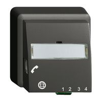 AP-Anschlussdose FTTH EDIZIOdue FH 1×LC APC Duplex FX.39 DSL schwarz