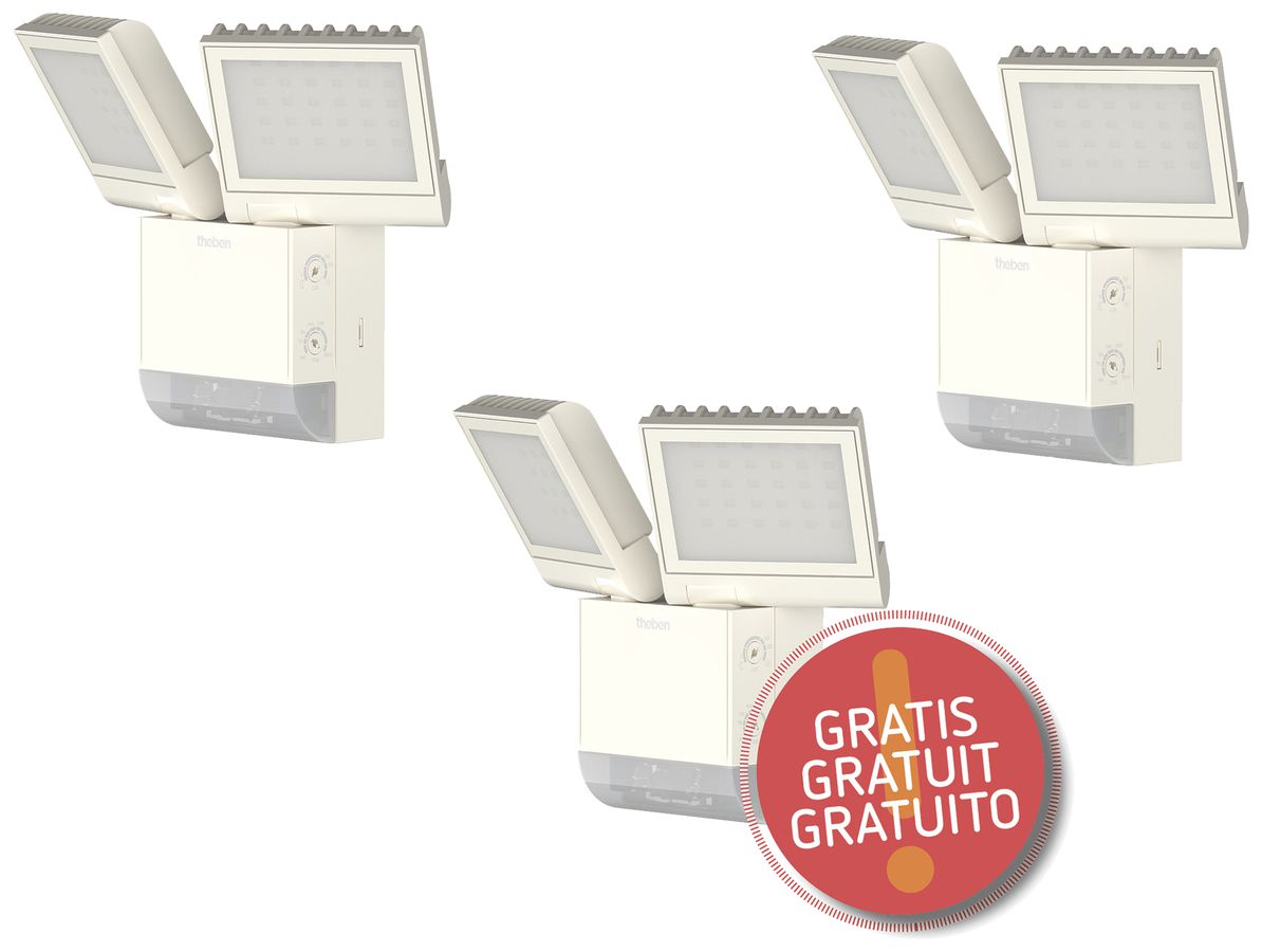 Kit promotionnel Theben 2×theLeda S17-100 WH + 1×gratuit