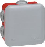 AP-Abzweigdose PLEXO 80×80mm leer rot