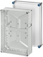 Apparategehäuse Hensel K 0300 grau leer mit transparenter Deckel 300×450×170mm