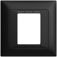 UP-Frontset EDIZIOdue FMI schwarz für Raumthermostat mit Display