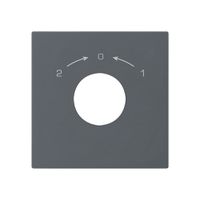 Kit frontale per contatto rotativo a chiave 60×60mm kallysto 1>0<2 antracite