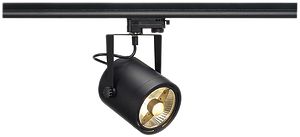 Strahler SLV EURO SPOT GU10 75W mit 3-Phasen-Adapter IP20 schwarz