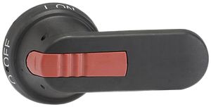 Maniglia pistola ABB per OT315-400 nero IP65 ase 95mm chiudibile