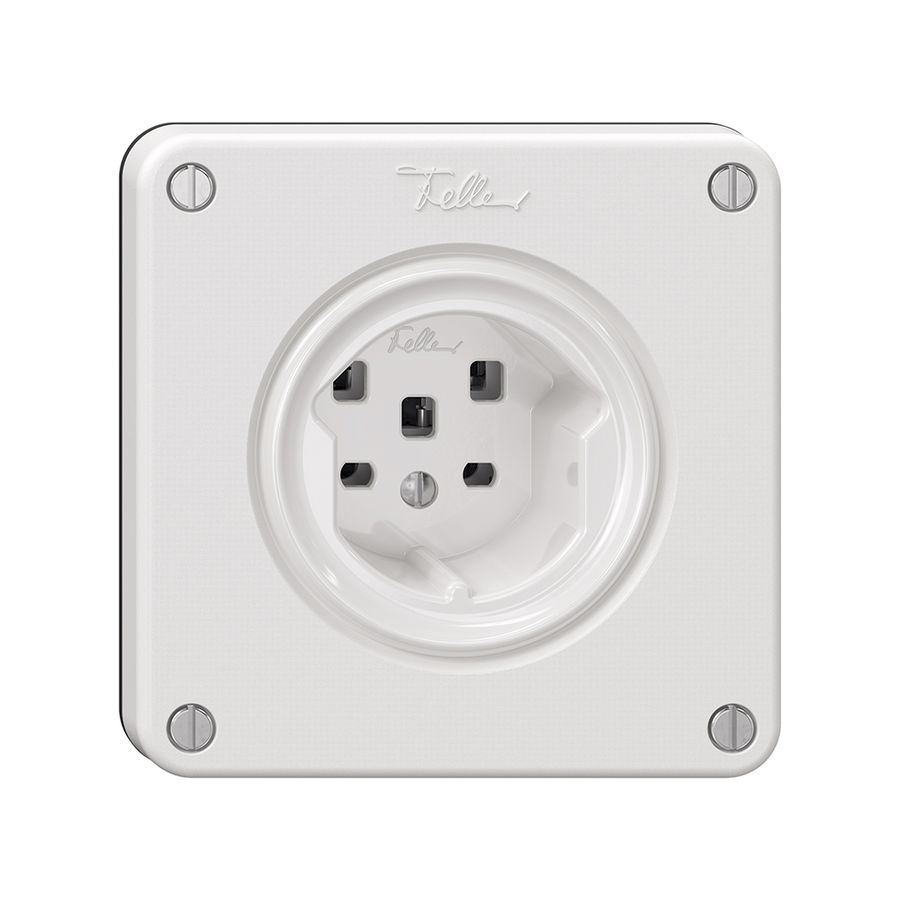 Steckdose NEVO, 1×T25, weiss