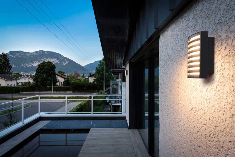 Applique LED SLV RASTERLYS 14W 350lm 827/830 IP65 VAR 210×120×76mm anthracite