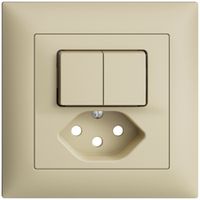 Frontset EDIZIOdue vanille 88×88mm T13