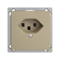 EB-Steckdose EDIZIOdue T23 16A sand, Schraubklemmen