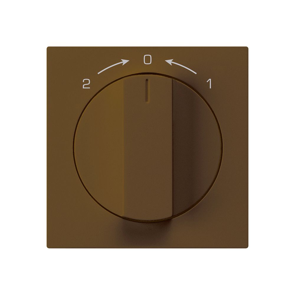 Schwenktaster 1->0<-2 braun kallysto mit Drehgriff