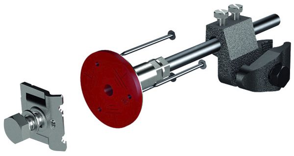 Anschliessgarnitur Flury FE 65 mit Klemme, Inox A4