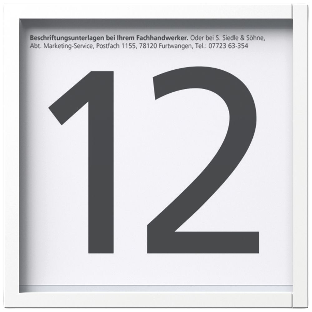 LED-Info-Modul Siedle systemunabhängig Kunststoff weiss