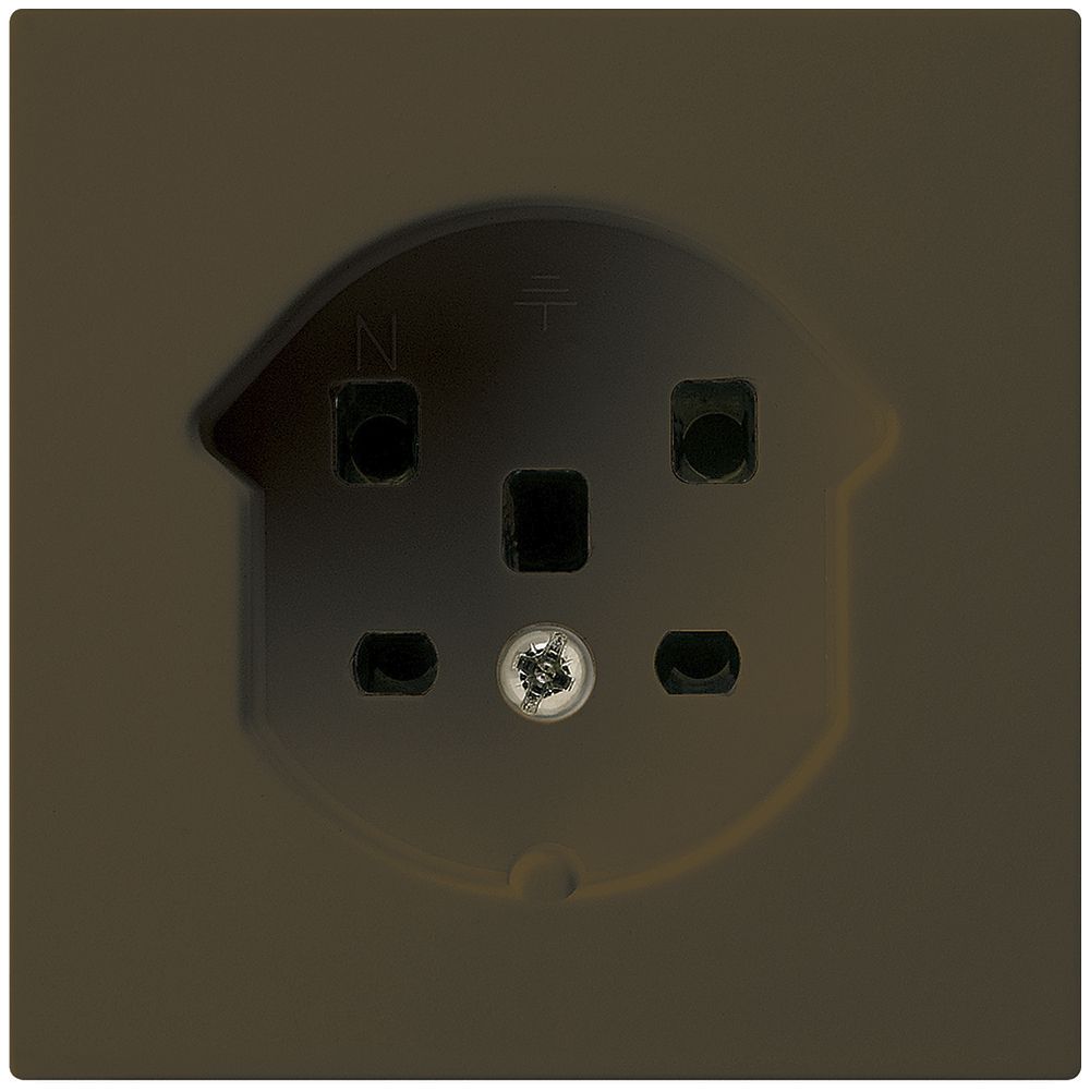 Steckdose kallysto T25 braun Schraubklemme