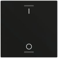 Bascule MDT TAL-60W1B16.02 1t/2a p.touches tactiles noir mat "I/O"