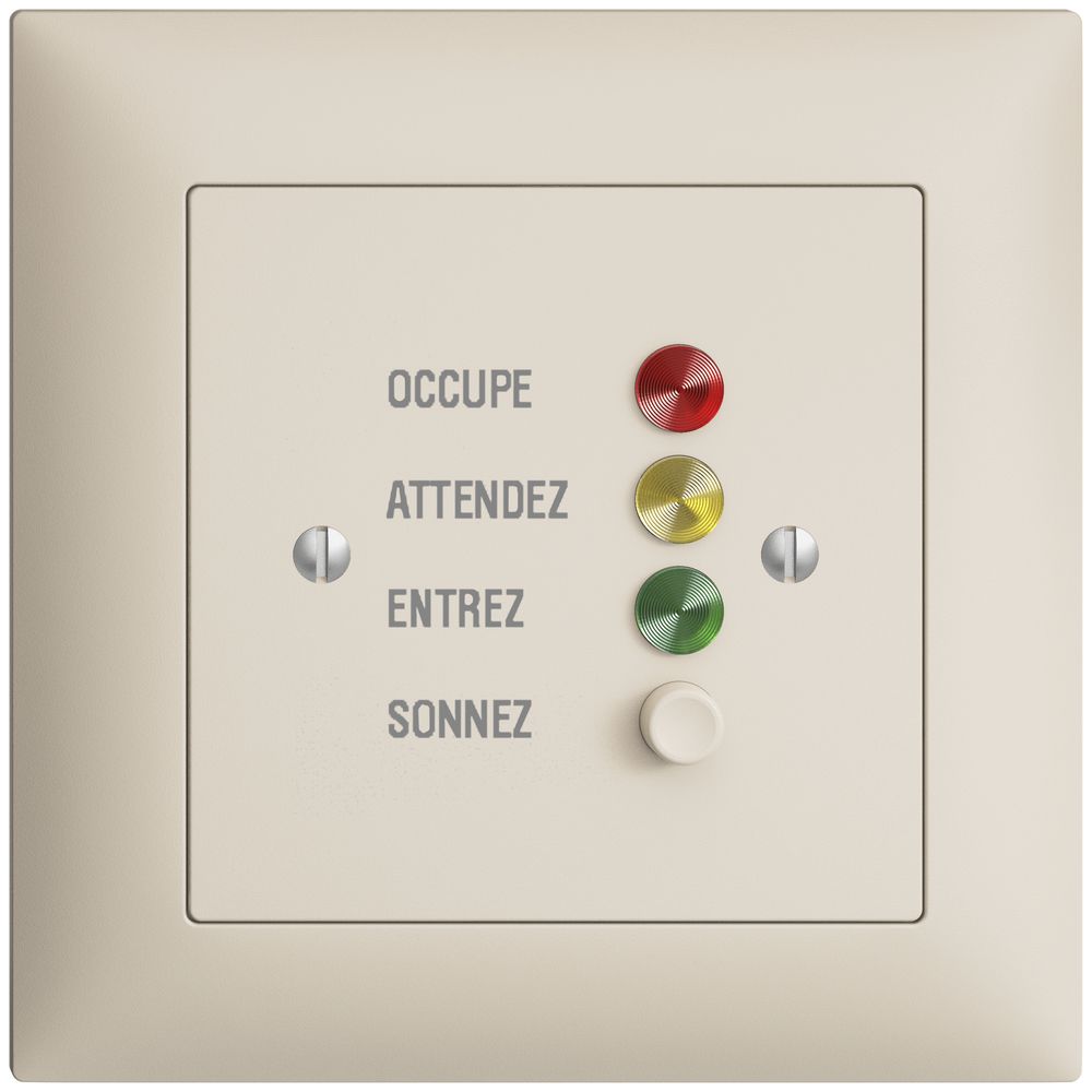 UP-Türstation für Rufleuchte franz. EDIZIOdue crema