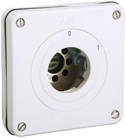 UP-Ausschalter ohne Zylinder NEVO 1P, IP21, 0-1, Abz.12, weiss